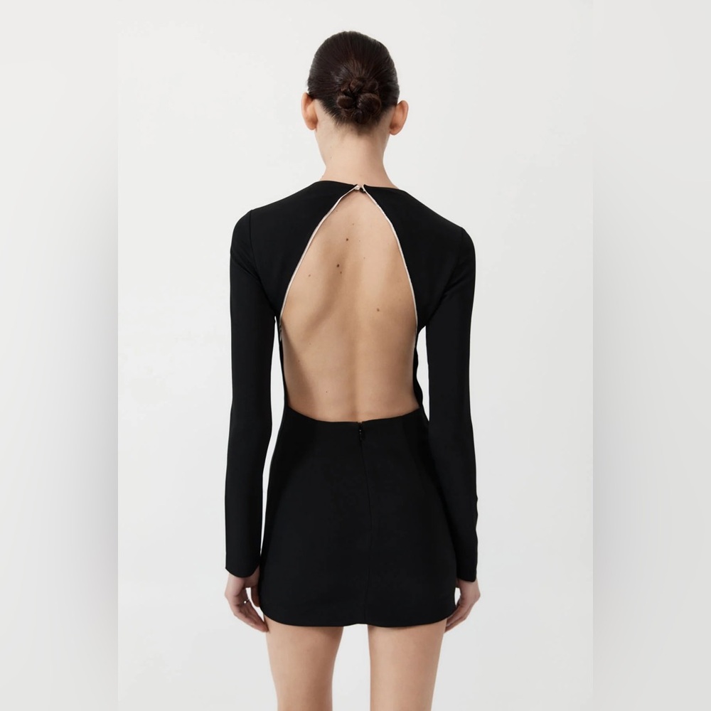 St Agni Raw Edge Mini Dress